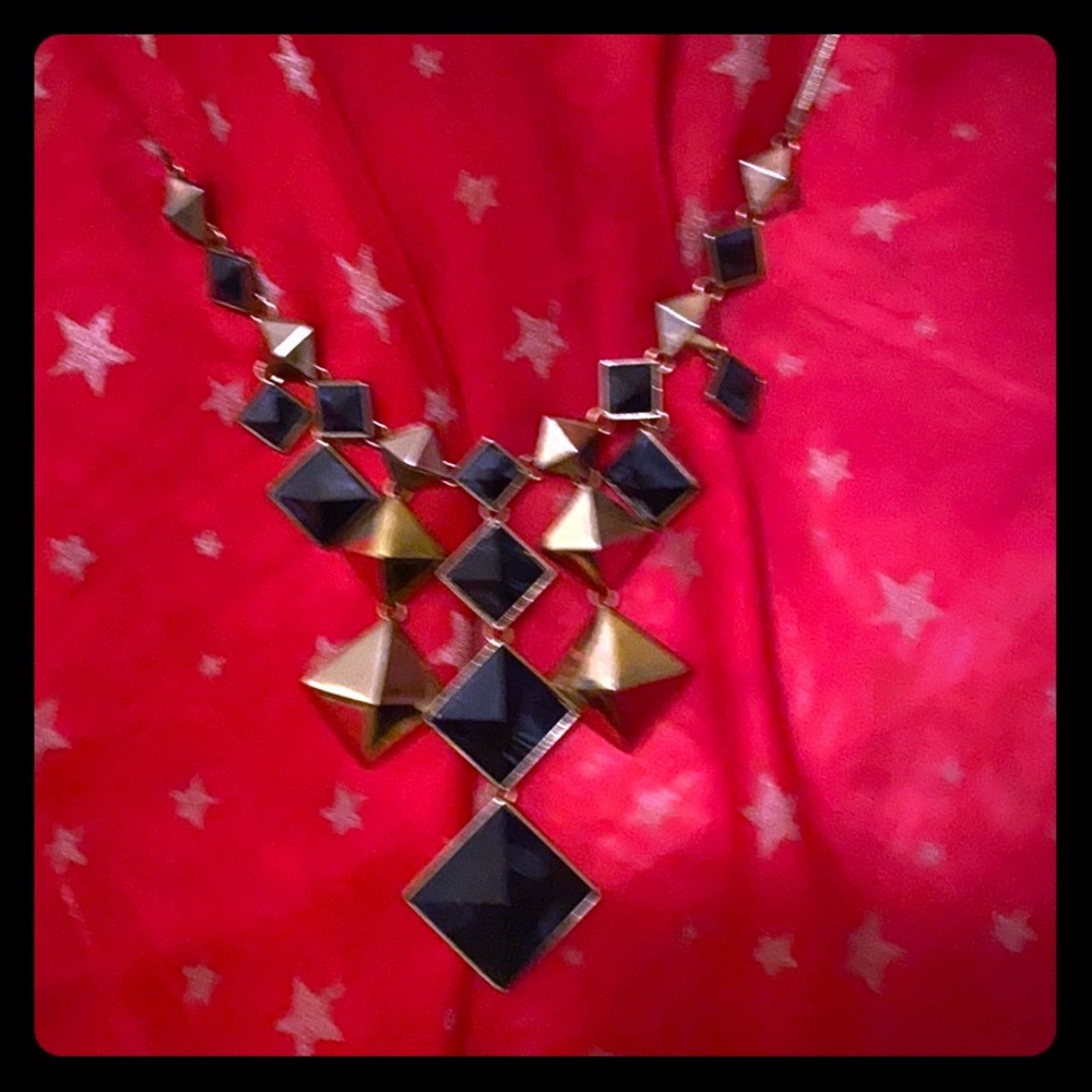 Jewel mint waterfall necklace